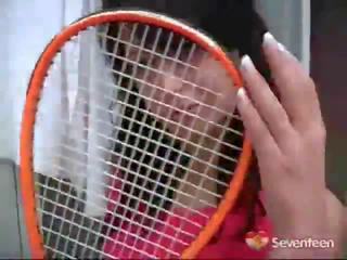 Sexually Uneasy Tennis young woman
